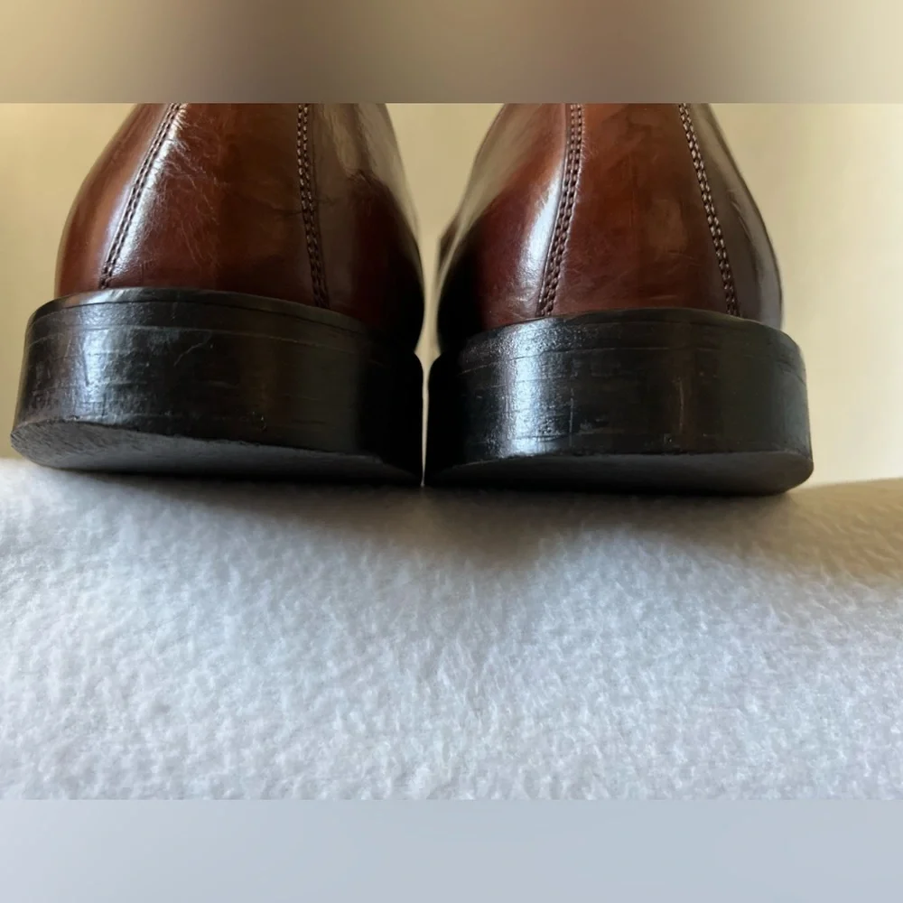 J. Murphy Size 11 1/2M Men’s Brown Leather Lace Up Shoes